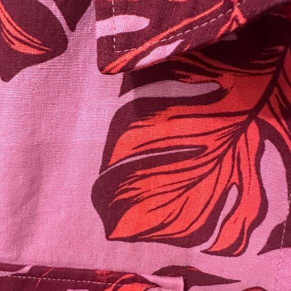 Sofia linen blend tie front top with pockets - Picture 4 of 5